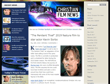 Tablet Screenshot of christianfilmnews.com